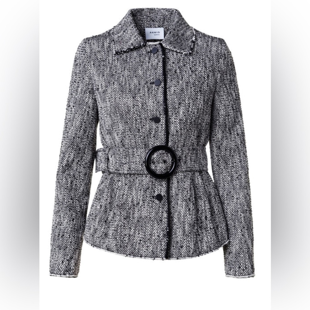 Akris punto tweed jacket size 4